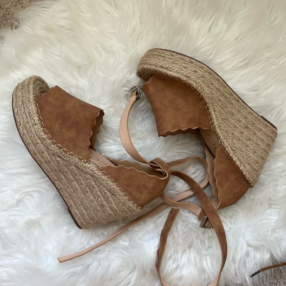Nude wedges. Never worn!